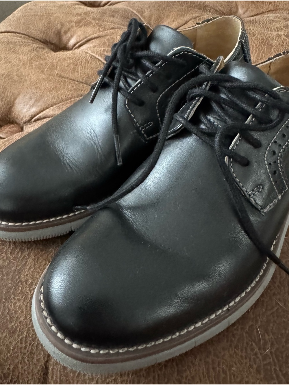 Boy’s Johnston & Murphy Leather Lace-Up Dress Shoes